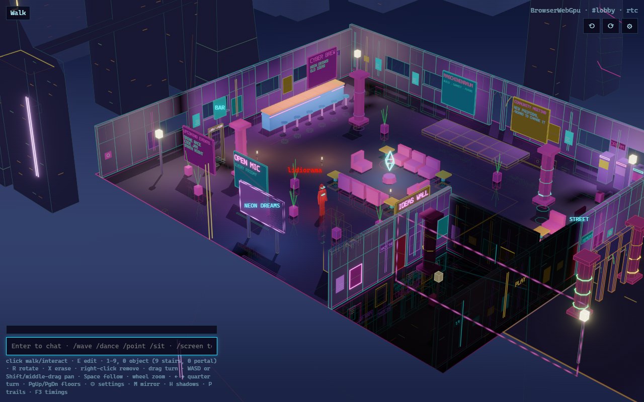 The lobby in the Diorama look lit by the light volume